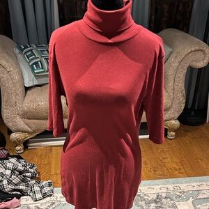 Merona Women's Burgundy Turtleneck Tunic